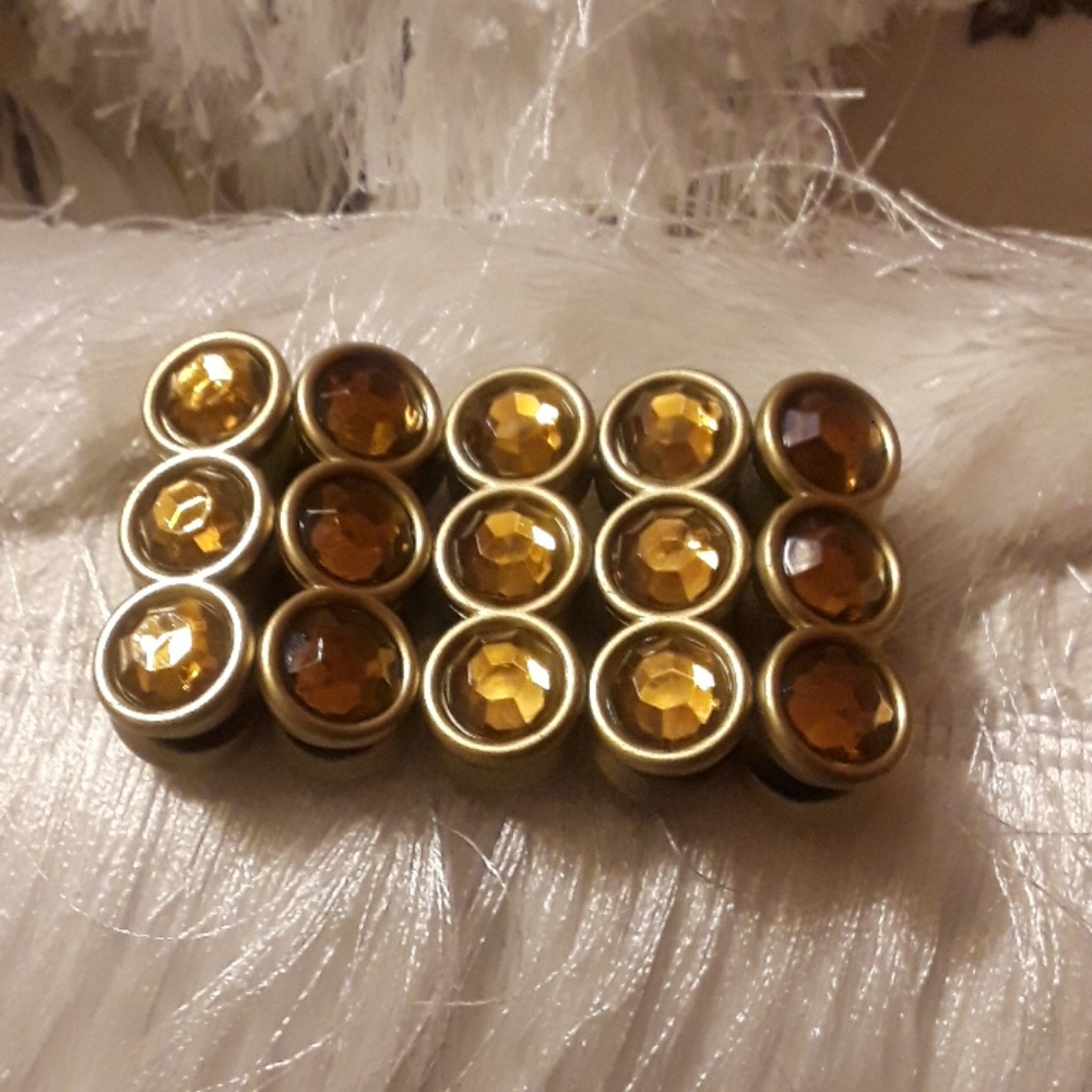 Womens bracelet honey colored beads